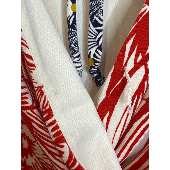 Maggy London Womens 4 Red Blue Floral Short Sleeve Sheath Dress - Picture 12 of 12